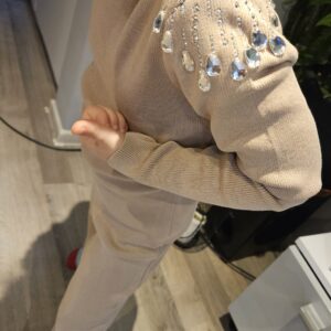 Komplet dziewczęcy z kamieniami