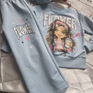 Komplet dziewczęcy – niebieski