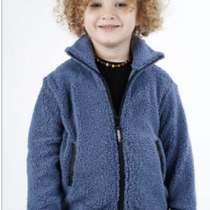 Bluza polarowa niebieska zapinana na zamek