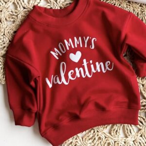 Czerwona bluza bawełniana dla dziewczynki