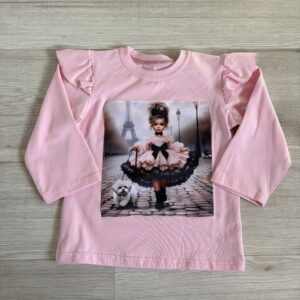 Różowa bluzka z lalą