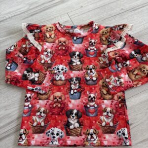 Dziewczęca bluzka w słodkie pieski