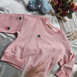 Komplet w delikatnym różu