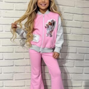 Różowe spodnie dla dziewczynki