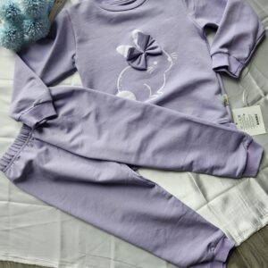 Fioletowy komplet dresowy