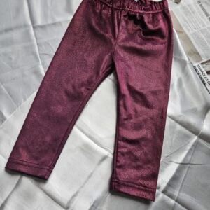 Bordowe legginsy