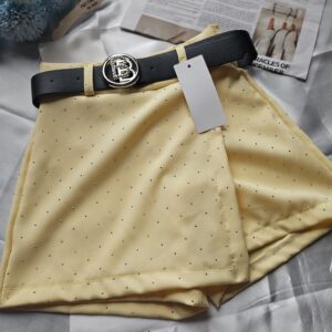 Żółte spódnico-spodenki