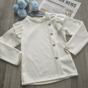 Biała bluzka dla dziewczynki