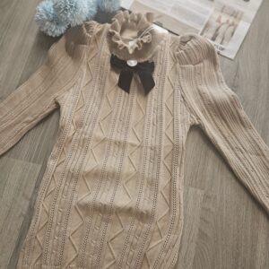 Beżowy półgolf dla dziewczynki