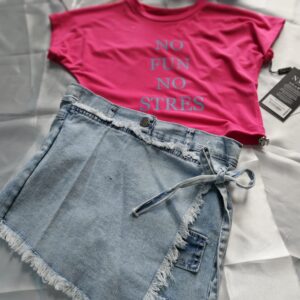 komplet koszulka i spódnico-spodenki