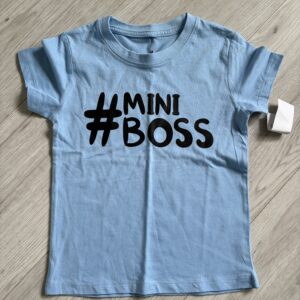 Koszulka niebieska mini boss