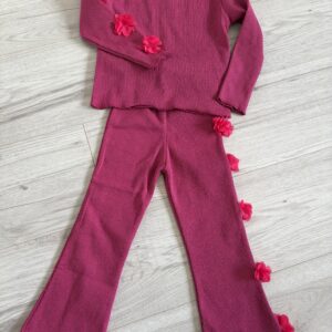 Komplet  z kwiatkami