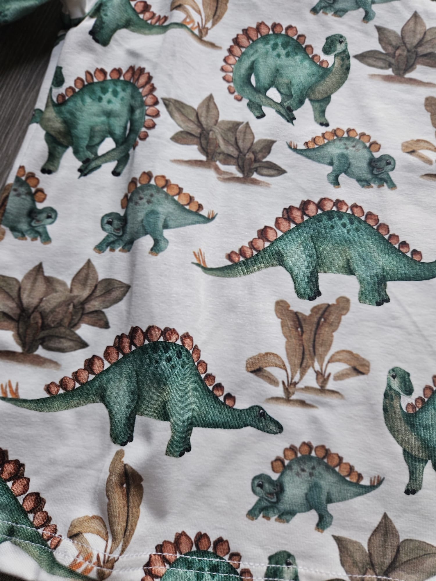 Bluzka chłopięca z długim rękawem – dinozaury - obrazek 2